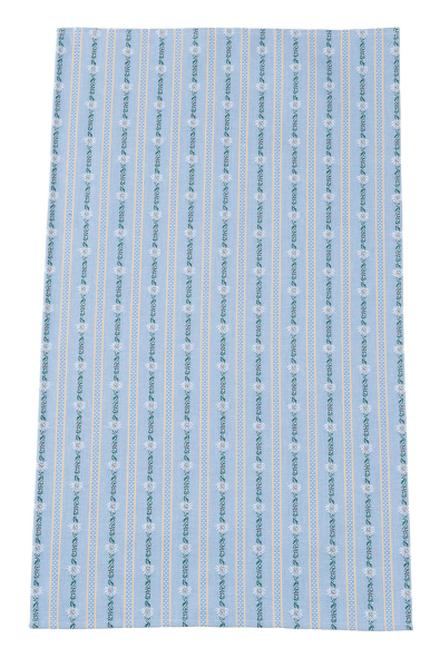 KULTSCHTOFF Küchentuch aus 100 % Baumwolle, Jacquardgewebt in Vollzwirnqualität, Original Edelweiss-Stoff, hellblau, 50x85 cm, Swiss Made, saugfähig und langlebig